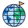 SaaS World Map logo